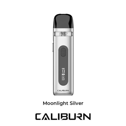Caliburn X Pod Kit - Moonlight Silver - Underground Vapes London